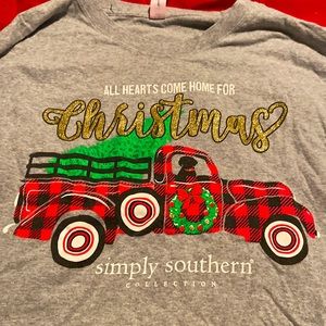 Simply southern long sleeve crop top